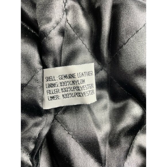 Mens Black Leather Jacket International Male Size XL u - Picture 10 of 10